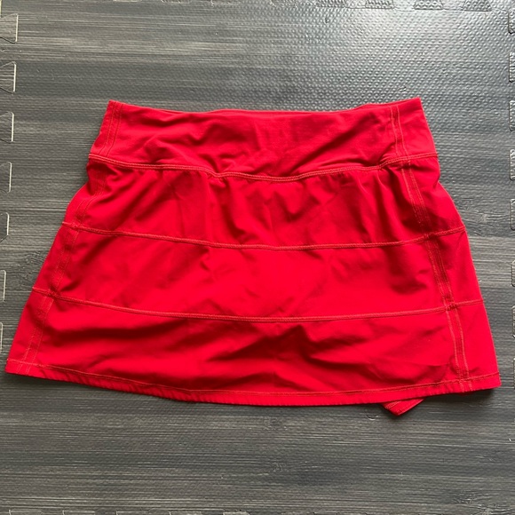 Lululemon Pace Rival Skirt in Dark Red Size 6 Tall - Picture 1 of 7